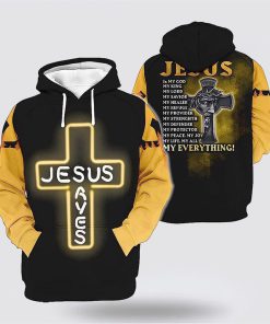 Jesus Save Jesus Is My God My King 3D Hoodies For Women Men, God 3D Printed Hoodie, Christian Apparel Hoodies