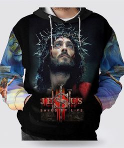 Jesus Saved My Life Hand Pray 3D Hoodies For Women Men, God 3D Printed Hoodie, Christian Apparel Hoodies