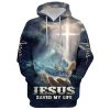Jesus Saved My Life Hand Pray 3D Hoodies For Women Men, God 3D Printed Hoodie, Christian Apparel Hoodies