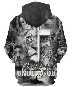 Jesus The Cross Lion Of Judah Hoodie For Men & Women, God 3D Printed Hoodie, Christian Apparel Hoodies