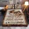 Jesus The King Quilt Bedding Set - A Heartwarming Hug From Jesus Bedroom Quilt Bedding Set - Jesus Portrait Quilt Bedding Set Prints - Christian Bedroom