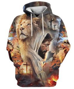 Jesus The Lion Of Judah 3D Hoodies Jesus Hoodie Men & Women, God 3D Printed Hoodie, Christian Apparel Hoodies
