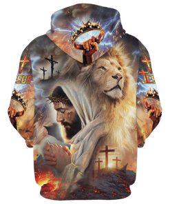 Jesus The Lion Of Judah 3D Hoodies Jesus Hoodie Men & Women, God 3D Printed Hoodie, Christian Apparel Hoodies