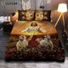 Jesus Walking On The Road To Emmaus Quilt Bedding Set - Christian Bedroom - Religious Home Decor