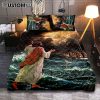 Jesus Walking On The Water Quilt Bedding Set Prints - Jesus Quilt Bedding Set Art - Christian Bedroom Decor