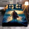 Jesus Walking On Water Quilt Bedding Set Prints - Religious Quilt Bedding Set Art - Christian Cover Twin Bedding Decor