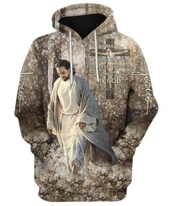 Jesus Walking Through The Fields Hoodie Way Maker Miracle Worker Hoodies Jesus Hoodie Men & Women, God 3D Printed Hoodie, Christian Apparel Hoodies