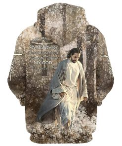 Jesus Walking Through The Fields Hoodie Way Maker Miracle Worker Hoodies Jesus Hoodie Men & Women, God 3D Printed Hoodie, Christian Apparel Hoodies