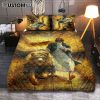 Jesus Walking With The Lambs In Forest Quilt Bedding Set Art - Christian Art - Bible Verse Bedroom - Religious Home Decor