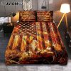 Jesus Walking With Lamb And Lion Quilt Bedding Set Art - Christian Art - Bible Verse Bedroom - Religious Home Decor