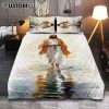 Jesus Walks On The Sea Quilt Bedding Set Prints - Jesus Quilt Bedding Set Art - Christian Bedroom Decor