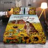Jesus Walks Sunset Beach Just Breathe Quilt Bedding Set - Christian Bedroom - Religious Home Decor