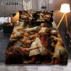 Jesus Walks Sunset Beach Just Breathe Quilt Bedding Set - Christian Bedroom - Religious Home Decor