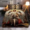 Jesus With Child White Dove Quilt Bedding Set Art - Christian Art - Bible Verse Bedroom - Religious Home Decor