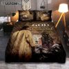 Jesus With Fire Quilt Bedding Set Prints - Jesus Quilt Bedding Set Art - Christian Bedroom Decor