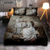Jesus With Girl God Is In Control Bedroom Quilt Bedding Set - Jesus Portrait Quilt Bedding Set Prints - Christian Bedroom