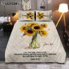 John 316 For God So Loved The World Personalized Quilt Bedding Set Bedroom - Christian Quilt Bedding Set Prints - Bible Verse Gift For Women Of God