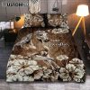Just Breathe Anemone Flower Butterfly Quilt Bedding Set Bedroom - Christian Quilt Bedding Set Prints - Bible Verse Quilt Bedding Set Art