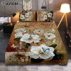 Just Breathe Bicycle Daisy Vase White Butterfly Quilt Bedding Set Art - Christian Art - Bible Verse Bedroom - Religious Home Decor