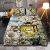 Just Breathe Butterfly Yellow Daisy Quilt Bedding Set Bedroom - Christian Quilt Bedding Set Prints - Bible Verse Quilt Bedding Set Art