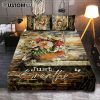 Just Breathe German Shepherd Dog Quilt Bedding Set Bedroom - Bible Verse Quilt Bedding Set Art - Christian Home Decor