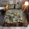 Just Breathe Sunflower Cat Bedroom Quilt Bedding Set - Bible Verse Quilt Bedding Set Art - Christian Bedroom Home Decor