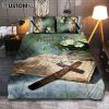 Just Have Faith Baby Flower Quilt Bedding Set Prints - Christian Cover Twin Bedding Decor - Bible Verse Quilt Bedding Set Art