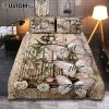 Just Have Faith Blue Hydrangea White Daisy Quilt Bedding Set Bedroom - Bible Verse Quilt Bedding Set Art - Christian Home Decor
