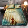 Just Have Faith Hydrangea Pretty Butterfly Bedroom Quilt Bedding Set - Bible Verse Quilt Bedding Set Art - Christian Bedroom Home Decor