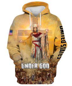 King Jesus Hoodie For Men & Women, God 3D Printed Hoodie, Christian Apparel Hoodies