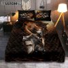 Knight Lion Of Judah Jesus On The Cross Quilt Bedding Set - Lion Quilt Bedding Set Print - Christian Bedroom - Religious Home Decor