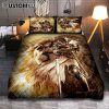 Knight Templar And Cross Jesus Quilt Bedding Set Prints - Jesus Christ Quilt Bedding Set Art - Christian Cover Twin Bedding Decor