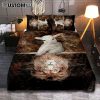 Lamb In God's Hand Quilt Bedding Set Bedroom - Bible Verse Quilt Bedding Set Art - Christian Home Decor