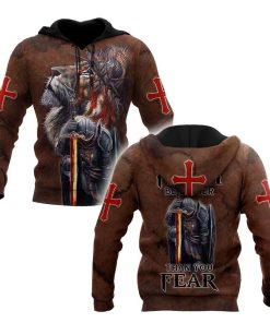 Let Your Faith Be Bigger Than Your Fear God 3D Hoodie For Man And Women, Jesus Printed 3D Hoodie