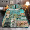 Let Your Faith Tabby Cat White Butterfly Quilt Bedding Set Art - Christian Bedroom Decor - Gift For Cat Lover