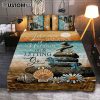 Life Is Better At The Beach Flower Basket Beach Cruiser Quilt Bedding Set - Christian Bedroom - Religious Home Decor