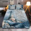 Lighthouse The Lord Is My Rock Quilt Bedding Set Art - Christian Art - Bible Verse Bedroom - Religious Home Decor