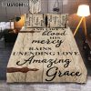 Lion & Lambs Quilt Bedding Set Bedroom - Christian Cover Twin Bedding Quilt Bedding Set - Religious Quilt Bedding Set Prints