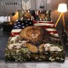 Lion And The Warrior Quilt Bedding Set Bedroom - Christian Cover Twin Bedding Quilt Bedding Set - Religious Quilt Bedding Set Prints