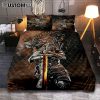 Lion And The Warrior Quilt Bedding Set Bedroom - Christian Cover Twin Bedding Quilt Bedding Set - Religious Quilt Bedding Set Prints