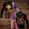 Lion Cross And Jesus Is My God 3D Hoodie For Man And Women, Jesus Printed 3D Hoodie