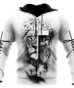 Lion God Tattoo Vibe God 3D Hoodie For Man And Women, Jesus Printed 3D Hoodie