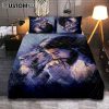 Lion Of Judah Jesus On The Cross Praying With Jesus Quilt Bedding Set - Lion Quilt Bedding Set Print - Christian Bedroom - Religious Home Decor