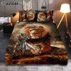 Lion Of Judah Lamb Of God Dove Quilt Bedding Set - Lion Quilt Bedding Set Print - Christian Bedroom - Religious Home Decor