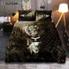Lion Of Judah Lamb Of God Jesus The Old Rugged Crosses Quilt Bedding Set - Lion Quilt Bedding Set Print - Christian Bedroom - Religious Home Decor