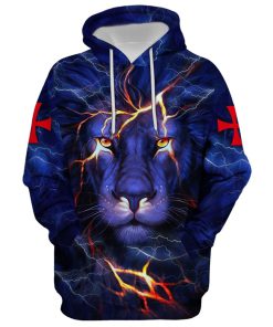 Lion Way Maker Miracle Worker Promise Keeper Light In The Darkness Hoodie For Men & Women, God 3D Printed Hoodie, Christian Apparel Hoodies
