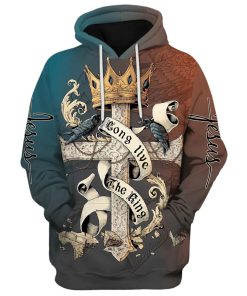 Long Live The King Hoodies Men & Women, God 3D Printed Hoodie, Christian Apparel Hoodies