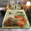 Missing You Always Quilt Bedding Set - Jesus Christ Hugging Man In Heaven Quilt Bedding Set - Christian Bedroom - Religious Home Decor