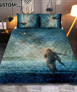 My Father's Creations Jesus And The Night Quilt Bedding Set Prints - Jesus Christ Quilt Bedding Set Art - Christian Cover Twin Bedding Decor