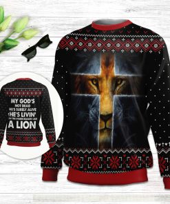 My God‘s Not Dead Ugly Christmas Sweater - He’s Surely Alive Ugly Christmas Sweater - Christian Unisex Sweater - Religious Christmas Gift
